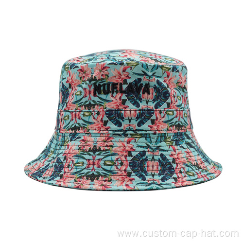 Custom Design Printed Flower Bucket Hat